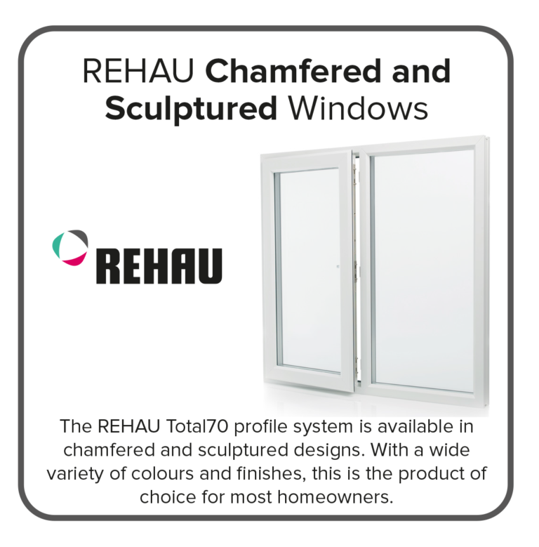 rehau chamfered trade windows
